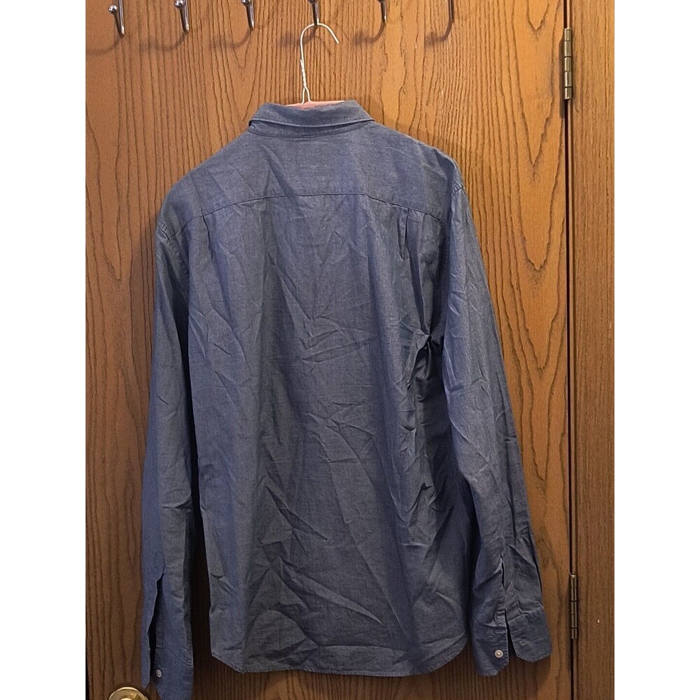 Bonobos Men's Tailored Blue Button Front Shirt Size Medium - Picture 2 of 6